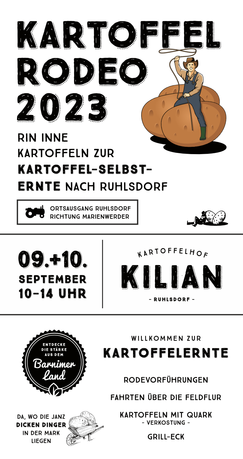 Flayer des Kartoffelrodeos